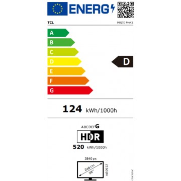 TCL Smart Τηλεόραση 98" 4K UHD SQD-Mini LED Q7D Pro HDR (2026) 98Q7D Pro TCL Smart Τηλεόραση 98" 4K UHD SQD-Mini LED Q7D Pro HDR (2026) 98Q7D Pro